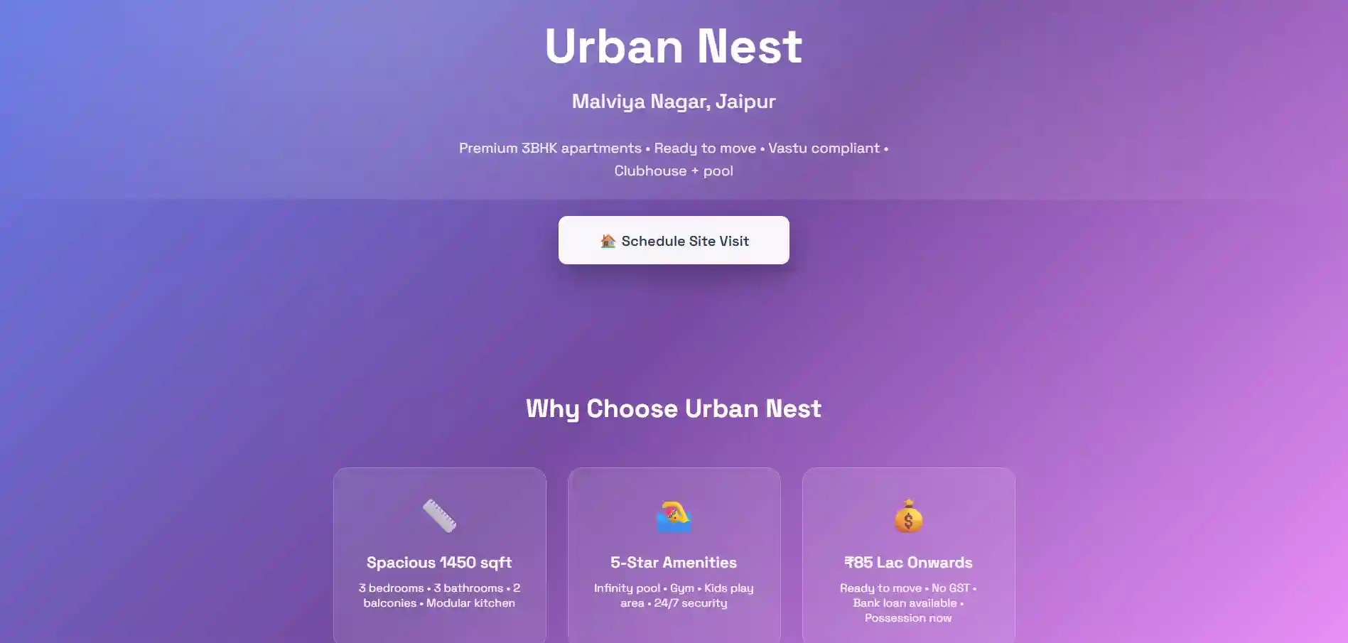 Real Estate Lead Page